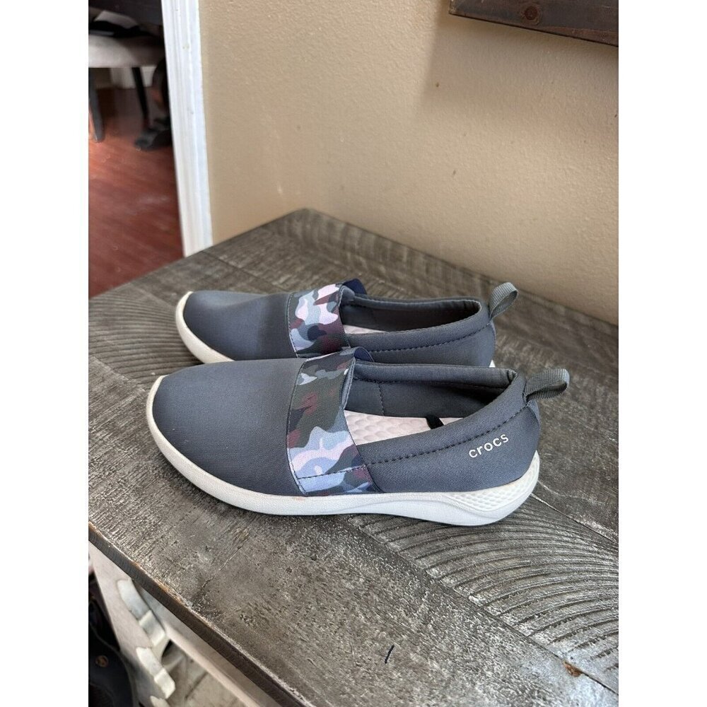 Crocs LITERIDE GRAPHIC SLIP-ONS Women’s Size 5